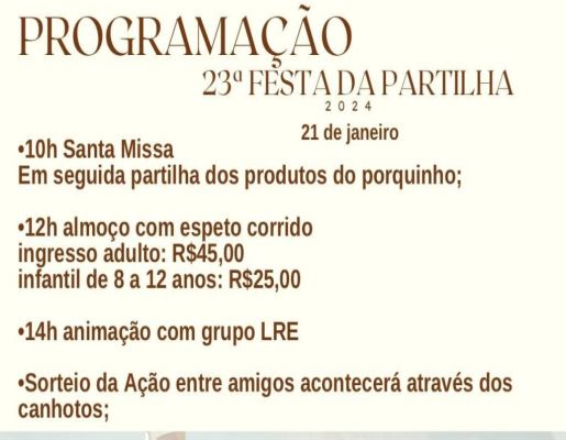 Festa da Partilha